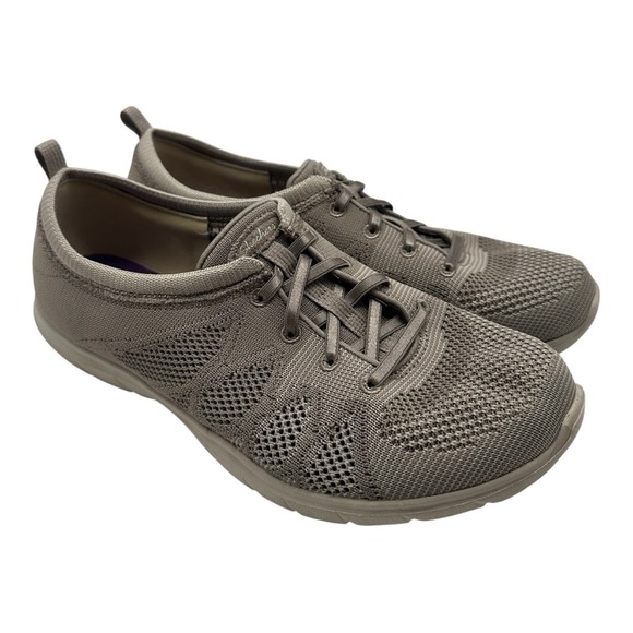 Skechers Shoes - Skechers Dream Step Esteem Shoes Womens 8.5 Taupe Natural Slip On Sneakers 22958
